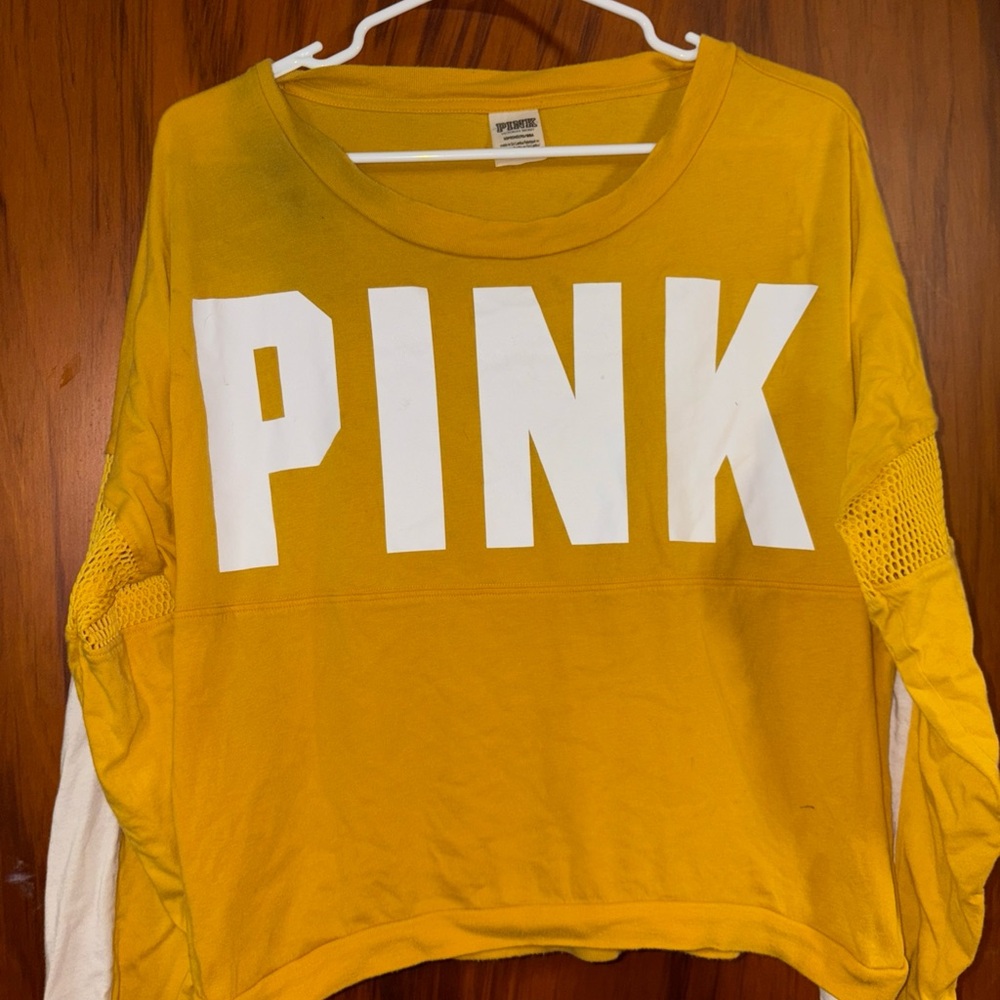 Yellow PINK Long Sleeve Top